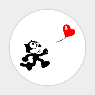 Banksy Balloon Cat Magnet